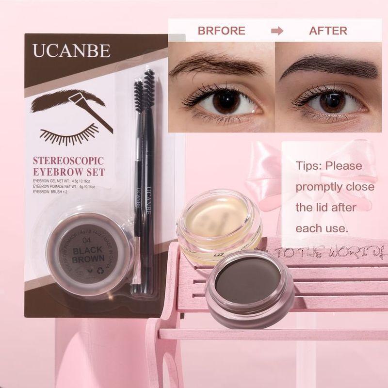 UCANBE - Stereoscopic Eyebrow Set - 5 Colors