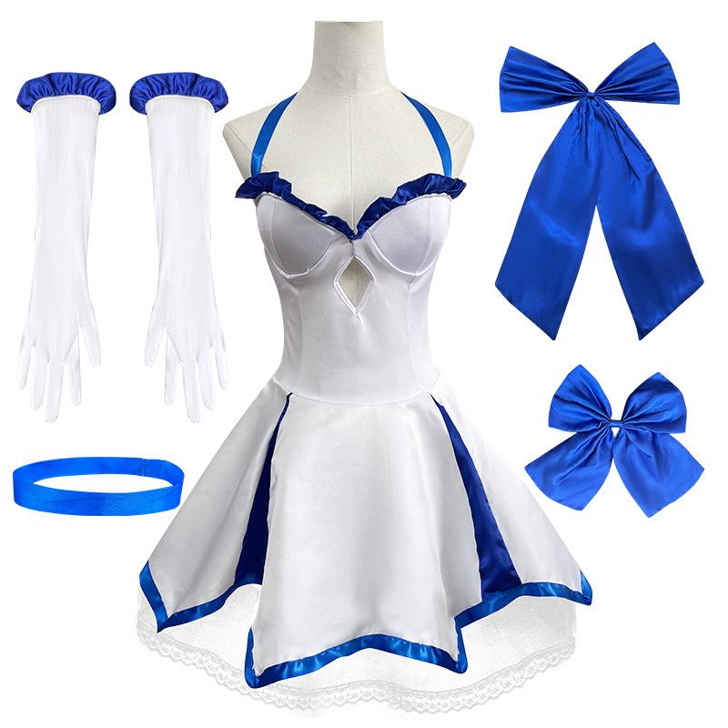 Fate/ZERO Type-Moon 10th Anniversary Cosplay Costume Saber Cosplay Costume Saber Lily Halter-Neck Sailor Uniform