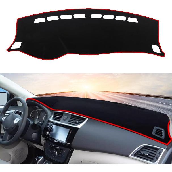 Blazeray Car Dashboard Cover Mat for Nissan Sentra 2013 2014 2015 2016 2017 2018 2019 Non-Slip Dashboard Mat Pad Interior Accessories Custom Fit Dash