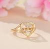 1pc Vintage Hollow 26 Letter Adjustable Ring Fashionable Casual Couple Accessory