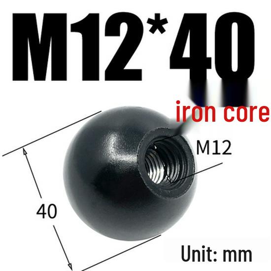 Bakelite Handle Plastic Round Ball Lever with Red Copper Core and Black Iron Core, M4-M16