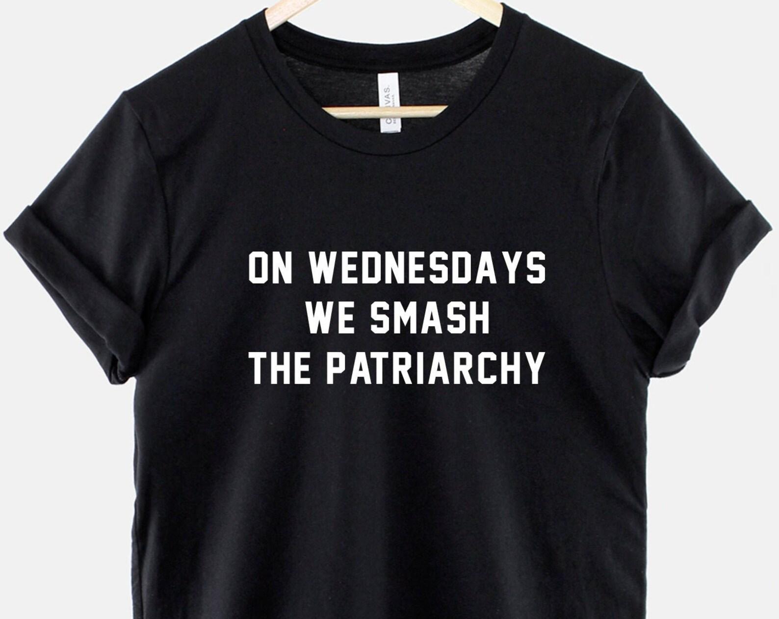 Feminist Shirt - Girl Power Tee Smash The Patriarchy Slogan, Empowerment Message, Unisex Fit, Soft Cotton S