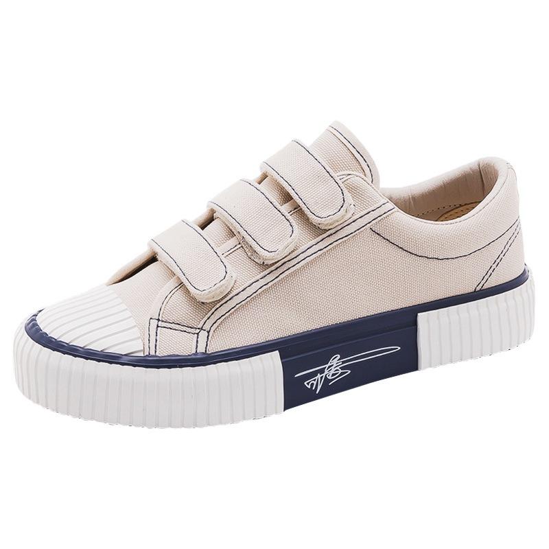 Women's shoes Velcro canvas shoes new spring and autumn casual versatile board shoes little white shoes tide 9
