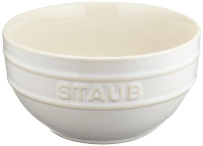 Staub Elfenbeinfarbene Keramikschüssel, mikrowellengeeignet, japanische Vintage-Farben, „Schüssel 14 cm“ [Autorisiertes Produkt] 40511-861