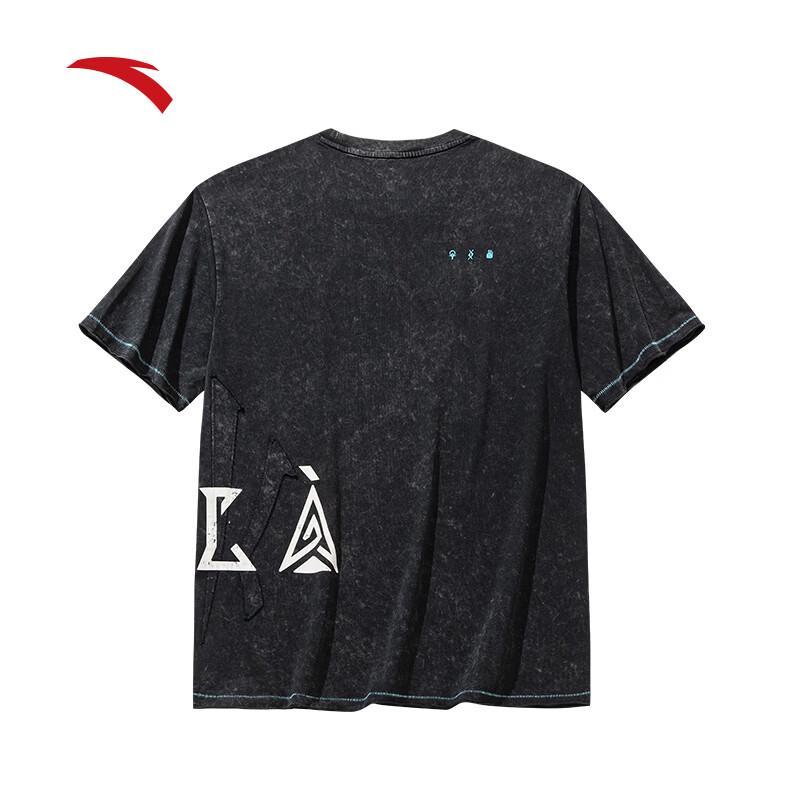 Anta Kyrie Irving Collection American Streetwear Washed Cotton T-Shirt