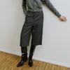 MOLLIOLLI Jacky Pony Hair Wide Pants [Black]