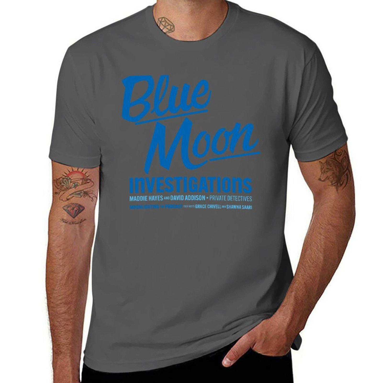 

MLTP Blue Moon T-Shirt t shirt man designer graphic t shirts for man t shirts for man cotton soft T-Shirt 4XL