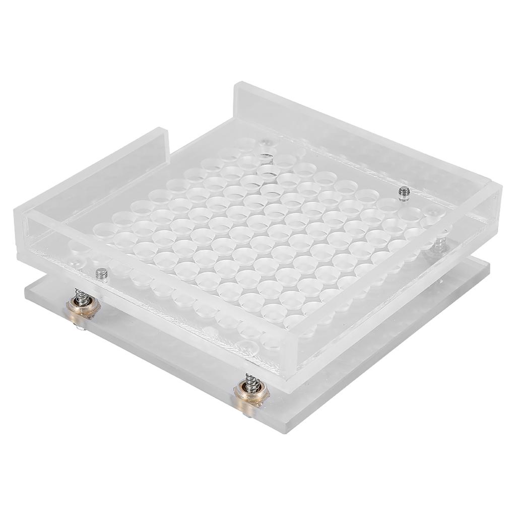 New 100 Holes Acrylic Capsule Filler Manual Machine Powder Filling Flate Kit With Handle 5#