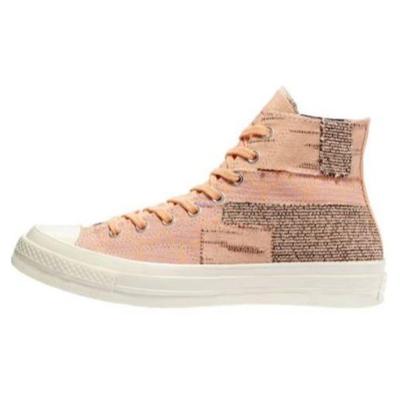 Chuck 70 High Patchwork - Pfirsich Unisex-Sneaker Rosa Transparent-Lila Egret 170058C