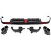 Brabus Rear Diffuser & Tailpipe Kit for 2014-2017 Mercedes-Benz S-Class W222