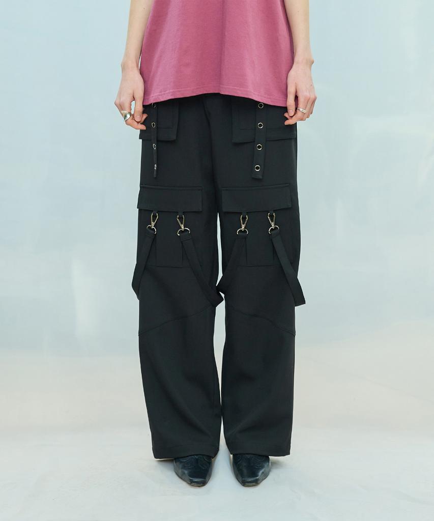 LARTIGENT L9 Metal Hole Pants(Black)
