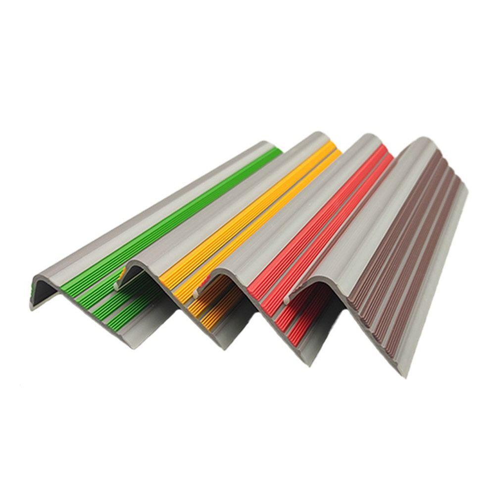 PVC Stair Treads Reflective Stair Edge Protector Staircases Anti Slip Strips  Indoor Outdoor