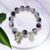 Super Fairy Forest Gradient Glass Bracelet - Chic Chinese Style Gift for Women and Best Friends, Lightweight Luxury Accessory