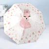 Ballerina With Swans And Flowers 8-Frame for Travel, camping, Casual Lightweight Portable Umbrella, Essential for every family Holidays Birthday Gift