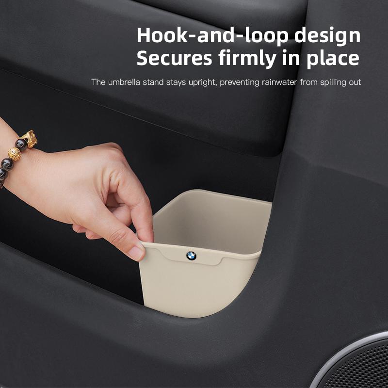 Silicone Car Door Storage Box Trash Can Multifunctional Auto Door Storage Bucket Umbrella Organizer Accessorie For BMW General
