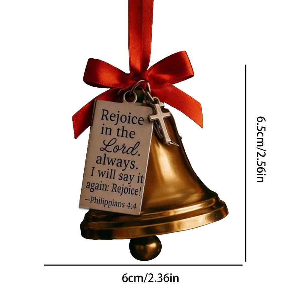 

Christmas Bells Bible Bell Ornaments Christmas Decor for Trees Retro Decor Religious Pendant for Wall Shelf Fireplace Indoor