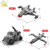 Non-Toxic Ww2 Military Tank 648Pcs 6In1 Building Blocks Set Truck Plane Army Bricks City Construction Toy For Children Kids Game