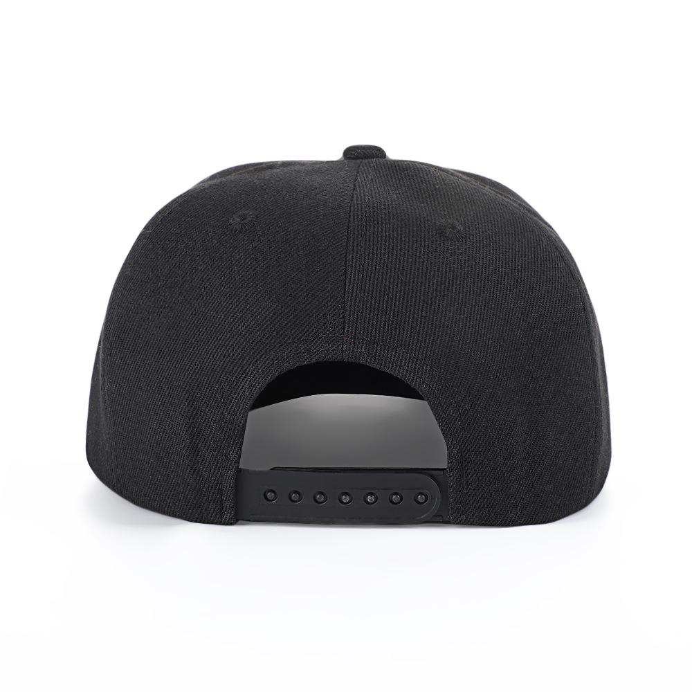 Spring/Summer Trendy Unisex Polyester Flat Brim Hat with Embroidered Logo - European & American Style