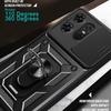 For Motorola Edge 50 Pro 5G Case PC+TPU Back Cover with Lens Protector+Kickstand