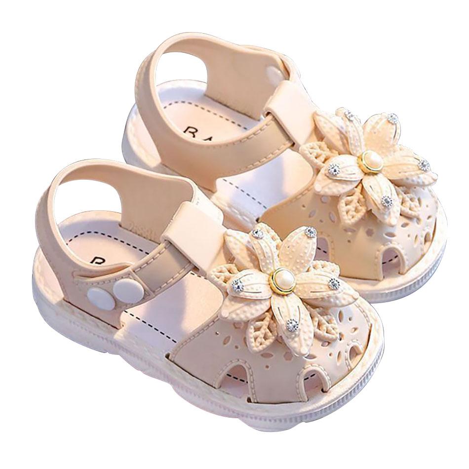 

Adorable Comfortable Breathable Children Sandals Soft Soled Anti Slip Designed Little Girls Beach Fun Casual Shoe 25
