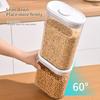 Food Storage Jars, Cereal Containers Storage, Multi-Functional Storage Jar with Airtight Lids, for Kitchen Organiser
