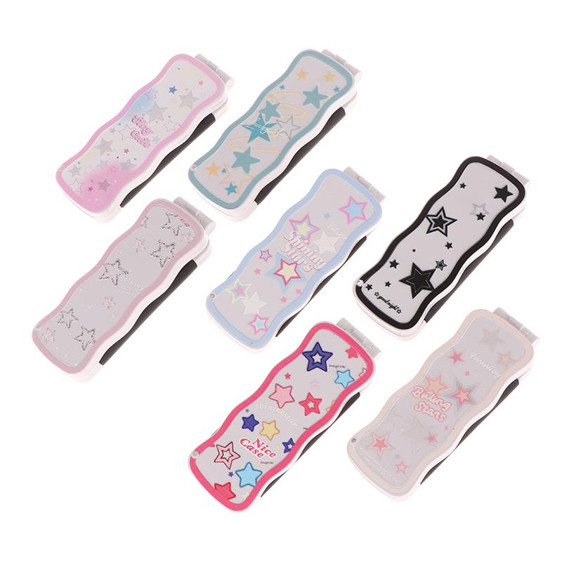 Mini-Haarbürste, faltbarer Massagekamm, Kopfmassage, antistatisch, tragbare Reise-Haarbürste, Mädchen-Haarkämme mit Spiegel