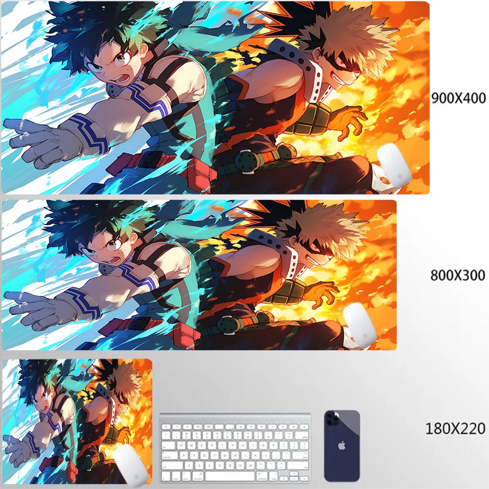 Academia All Might Anime My Hero Mouse Pad Xxl Gaming Accessories Office Gamer Keyboard Desk Mat NonSlip Laptop Anime Mousepad