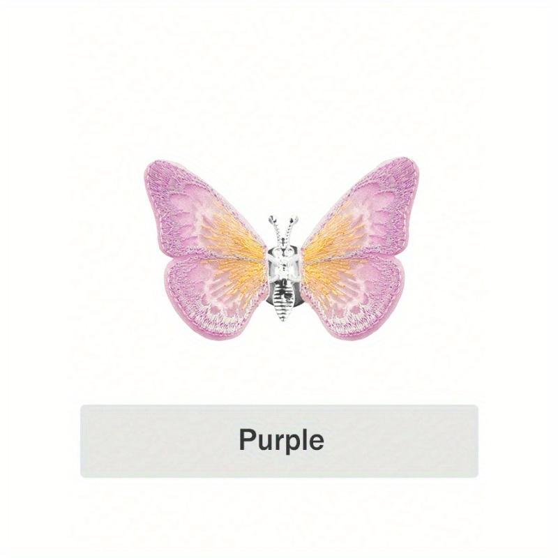 1pc Embroidered Butterfly Car Air Conditioning Vent Decoration That Moves