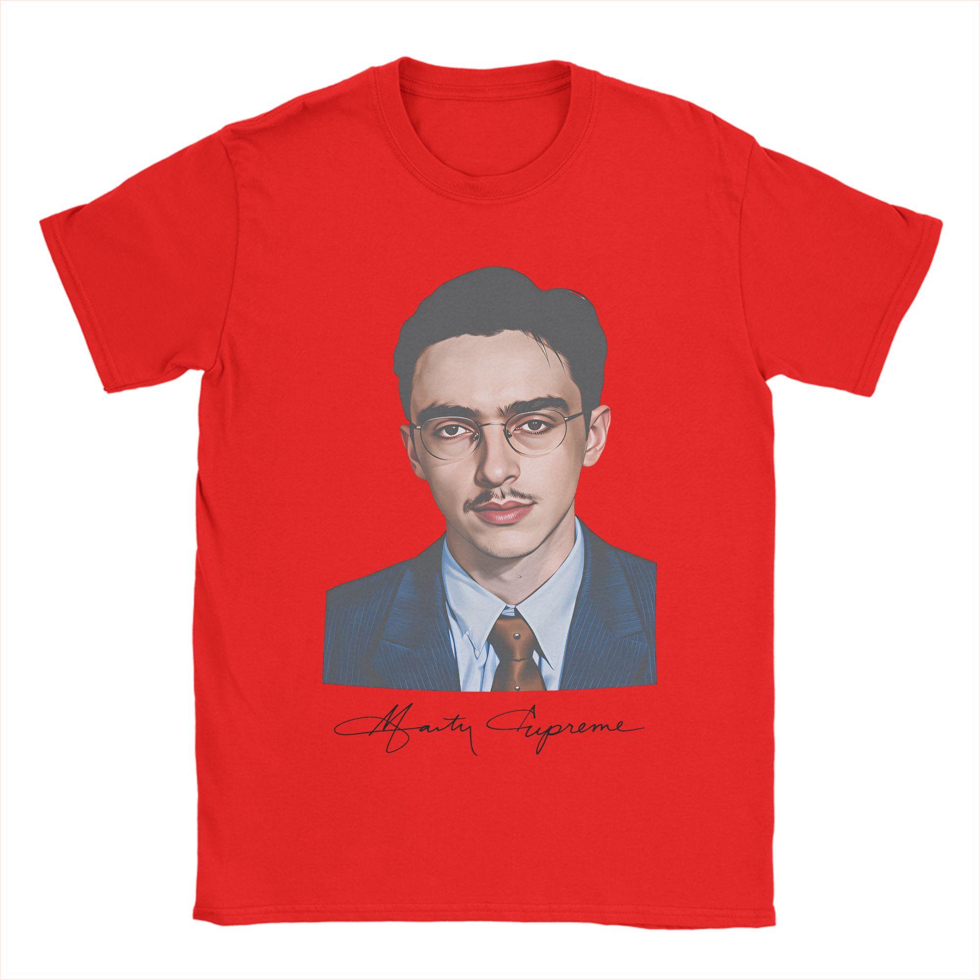 

Мужская футболка Марти Supreme Тимоти Шаламе Crazy 100% Хлопок Футболка с коротким рукавом Футболки С круглым вырезом Топы Идея для подарка S