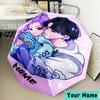 Custom Name KPop Cartoon Umbrella, Foldable Umbrella Suitable for Outdoor Shopping Travel Sports, Exquisite Gift for Family