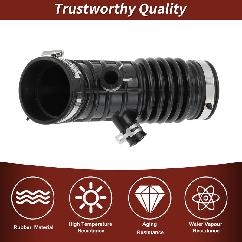 X Autohaux Air Intake Hose with Clamps for Infiniti G37 Q40 Q60 QX50 2015 No.16576EY00B