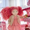 BlissfulPixie Waldorf Doll Handmade Doll Caroline 30cm Soft Girl Cute Stuffed Animal Best Doll for Kids -