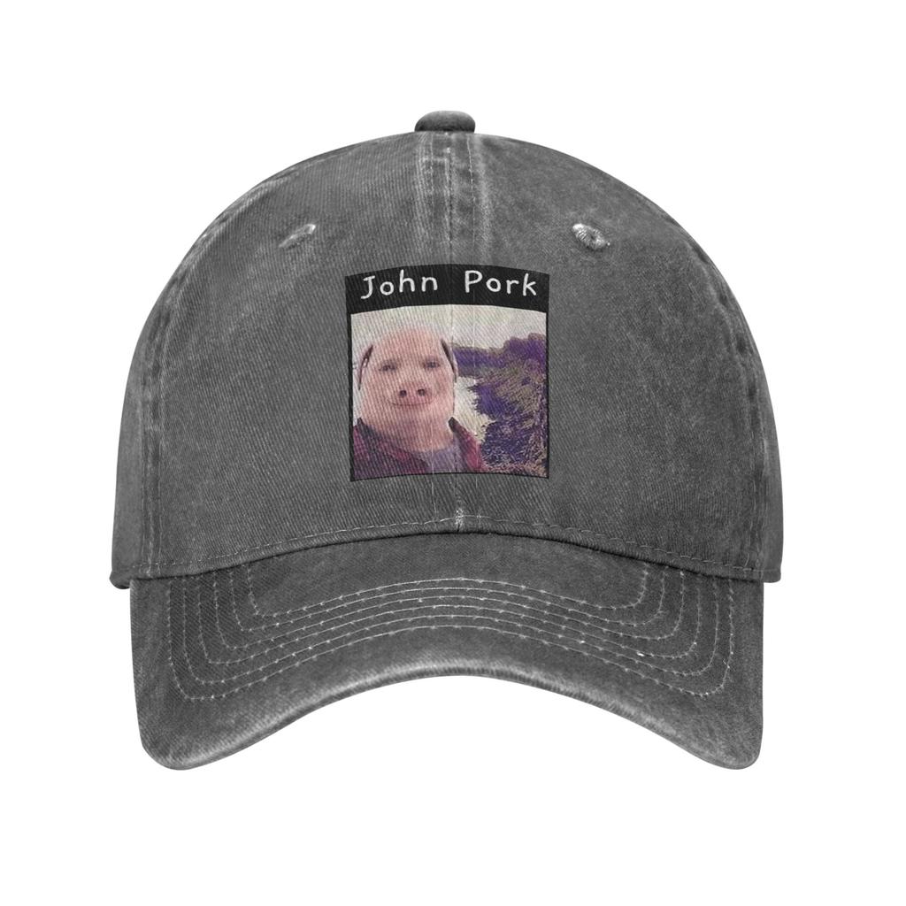 John Pork Is Calling Denim Cap Casual Baseball Caps Adjustable Hat Summer Unisex Baseball Hats