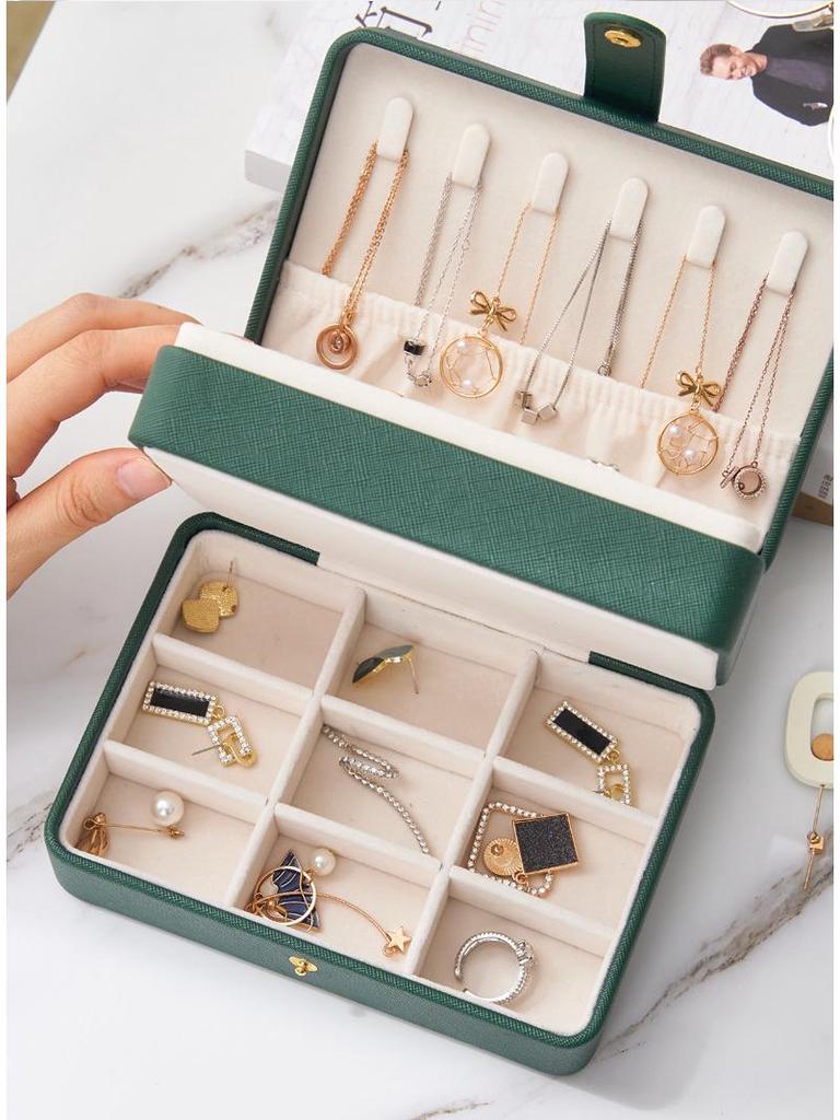 Creative Multi-Layer PU Leather Jewelry Storage Organizer