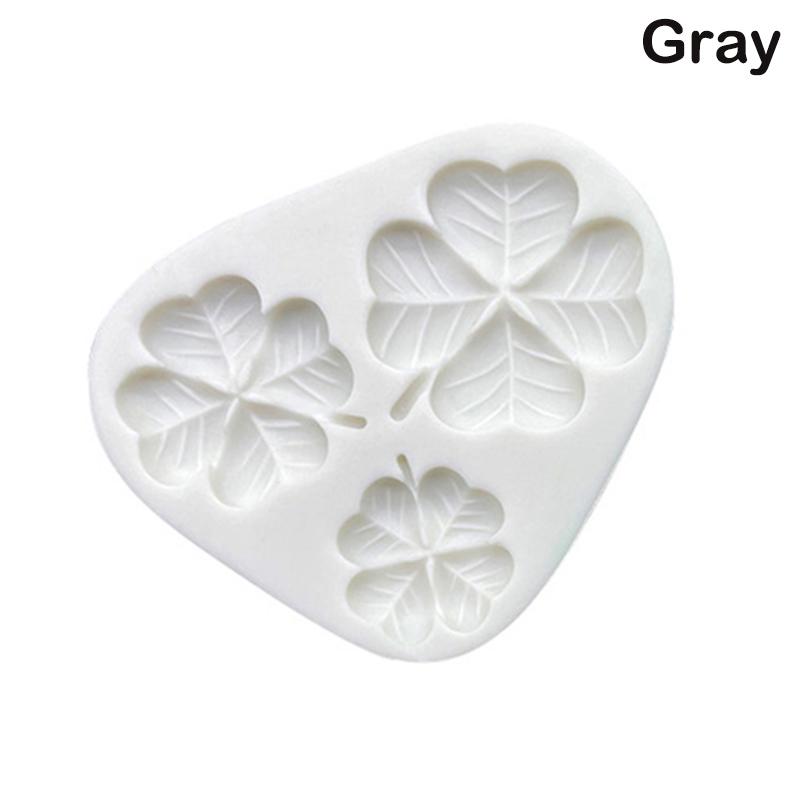 

Shamrock Four Leaf Clover St. День Святого Патрика Силиконовая форма для помадки Шоколад Сахарная форма Инструменты для украшения торта Выпечка Кухня серый
