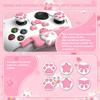 PlayVital Sweetheart Kitty Silicone Cover for Xbox Series Includes Thumb Grips and Cute Grip Cover X/S Controllers, Stickers, Design, Non-Slip [White]