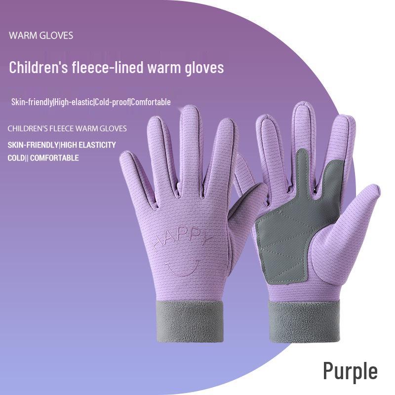 Mănuși de ciclism de iarnă pentru copii – Rezistente la vânt, antiderapante, fără degete, impermeabile pentru băieți, fete și femei.