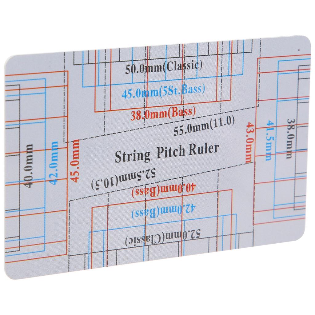 String Action Gauge Ruler Measuring Repair Set Up Tool Kit Electric Bass Acoustic Guitar
