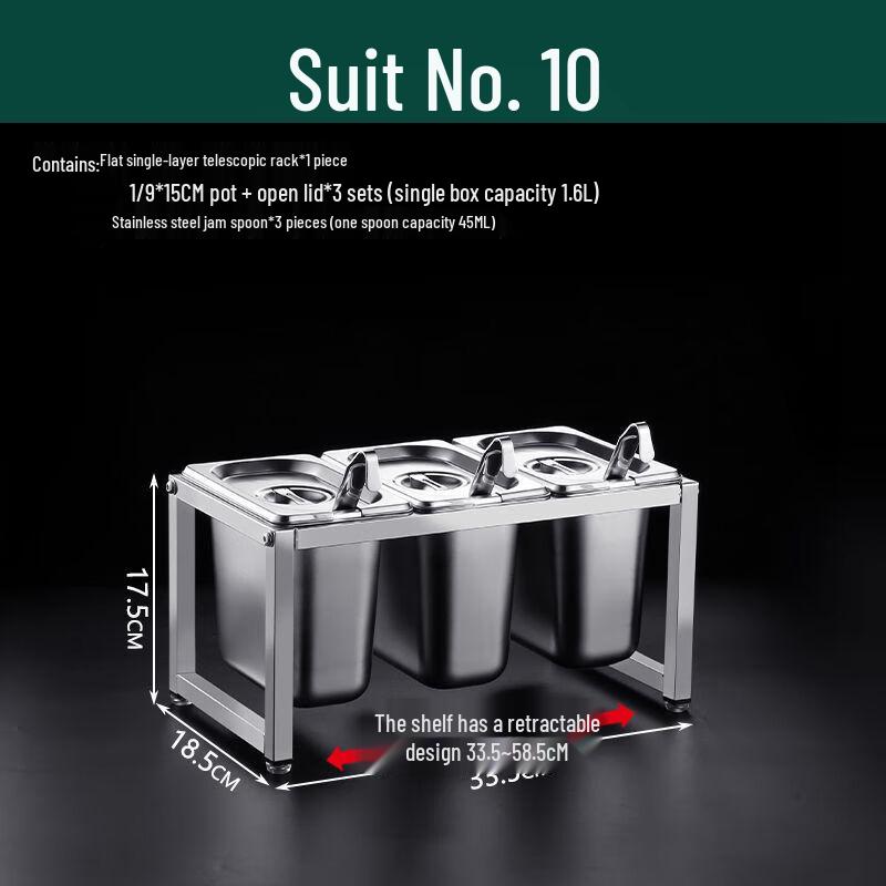 

Meishangyuan Stainless Steel Condiment Holder Set