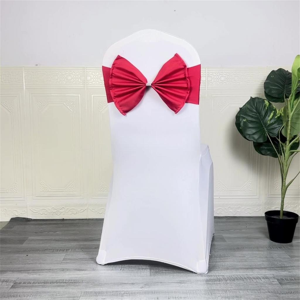 Chair Sash For Weddings Anniversaries Birthdays And Christmas Event Chair Back Decoration Chair Bows 1PC