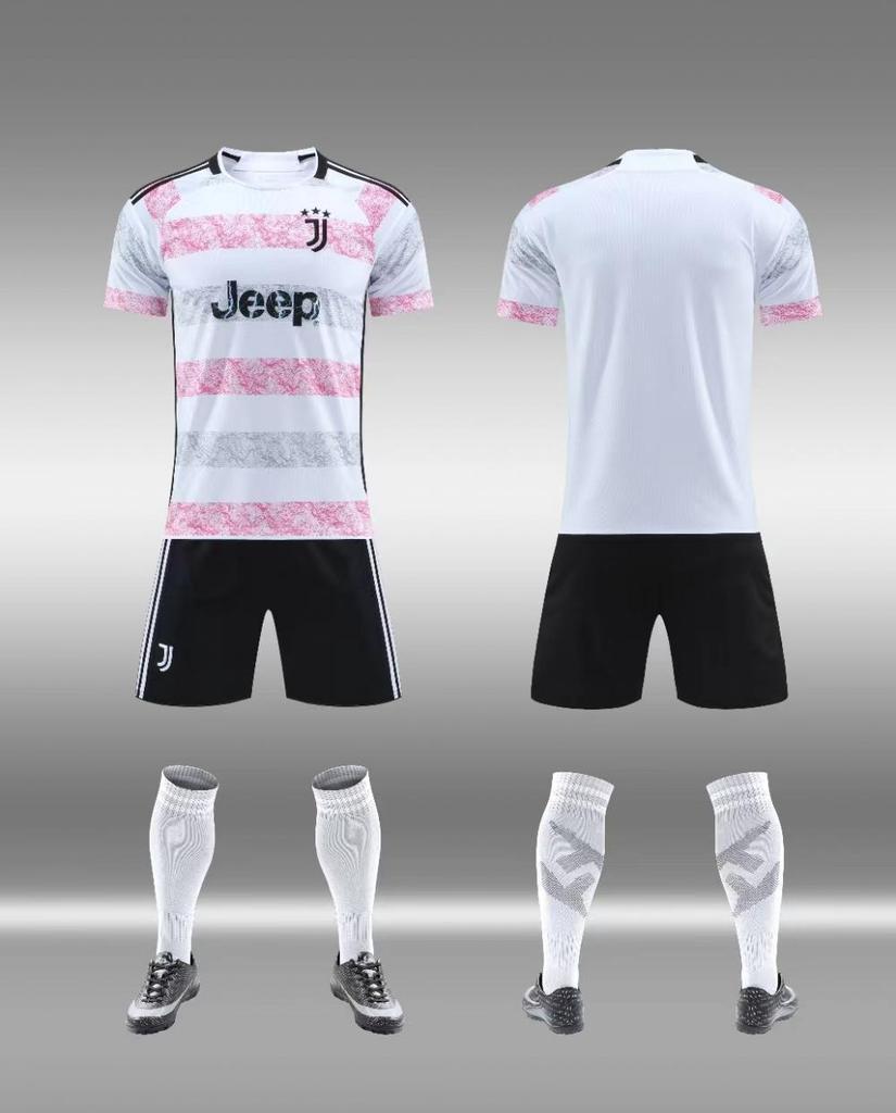 Adult football jersey set Boys Messi C Luo jersey Primary school girls class game training jersey customization