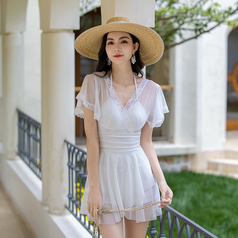 Xige er Women s 2023 Korean Push-up Tummy-Concealing Slimming One-Piece Swimsuit XXL