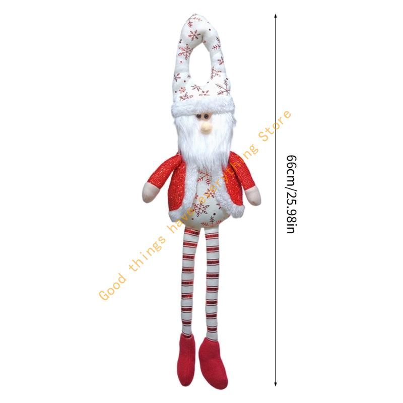 Christmas Doll Door Hanging Decoration for Christmas Tree Front Door Shelf Curtain Indoor and Outdoor Holiday Decoration 55KF