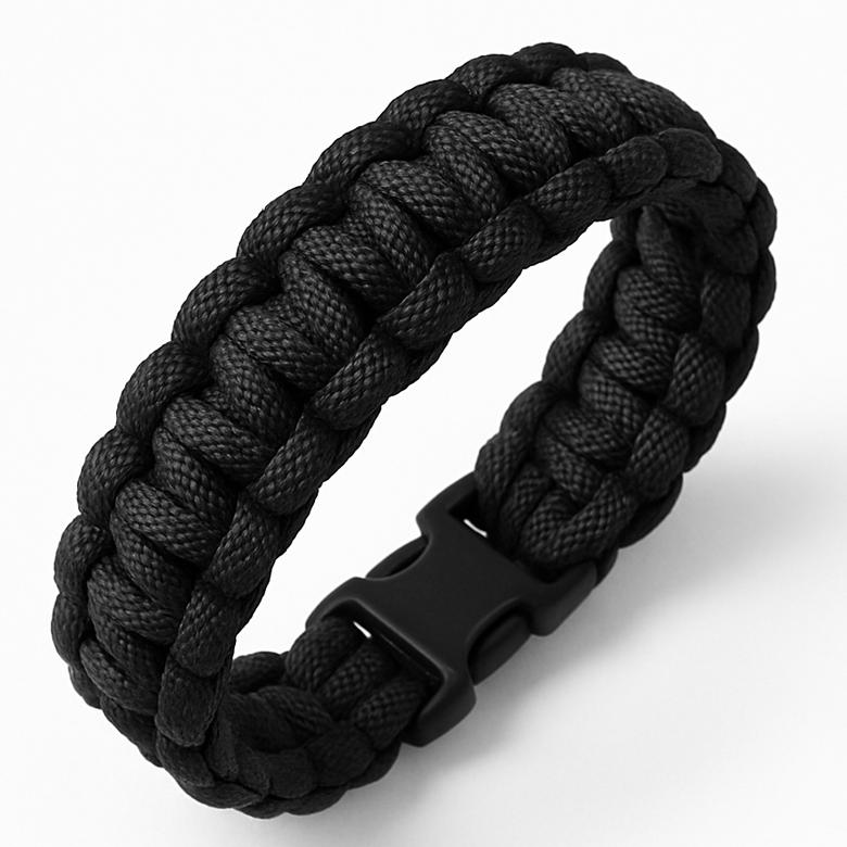 Mark-4 Tightly Woven Paracord (Black)