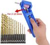 TAORAYO Drill Sharpener for Metal Range Portable Drill Sharpener with Corundum Grinding Hand Tool Drills, 2.0-12.5mm, Wheel,