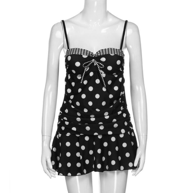 Costume da bagno donna taglie forti con stampa a pois Costume da bagno estivo sexy slim fit da donna
