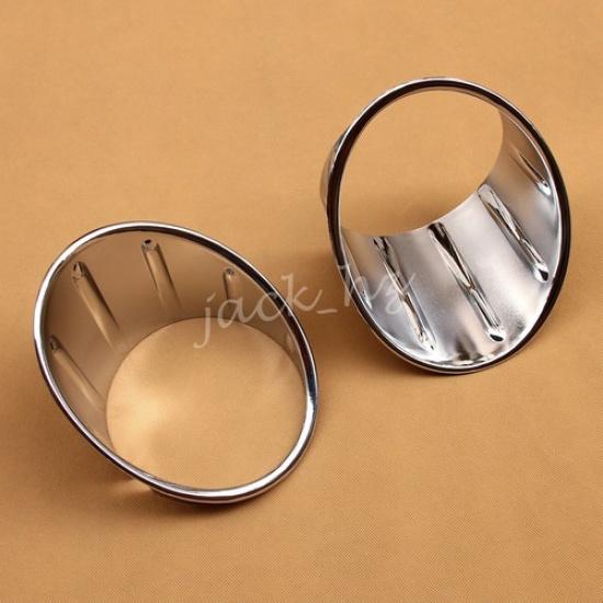 For 2015- Mini Cooper F55 F56 F57 Chrome Front Fog Light Cover Surrounds