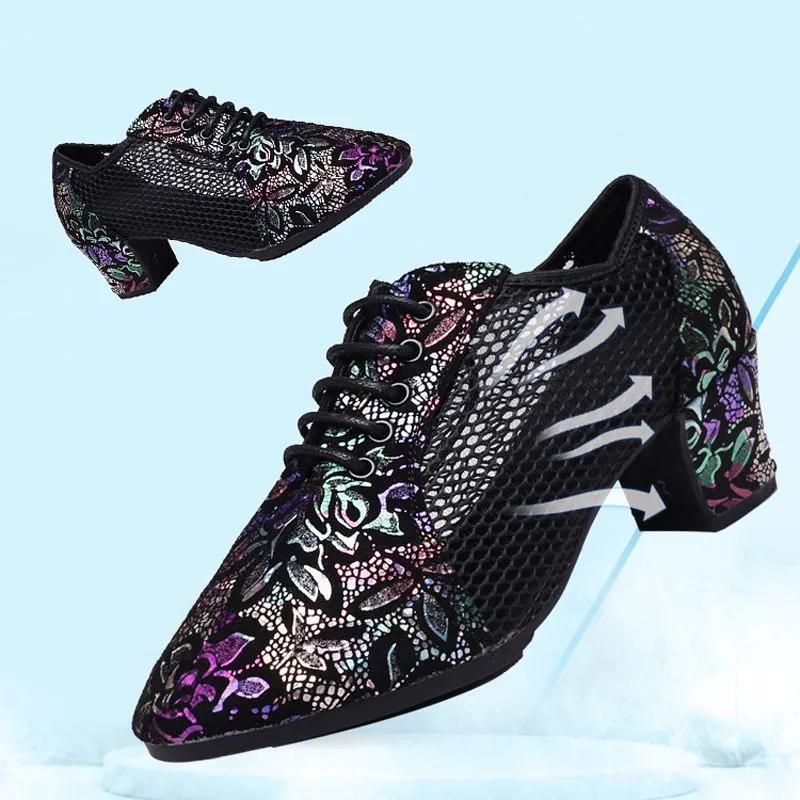 High Heels Women Dance Shoes Jazz Latin Ballroom Salsa Dancing Shoe Ladies Practice Training Modern Woman Sneakers