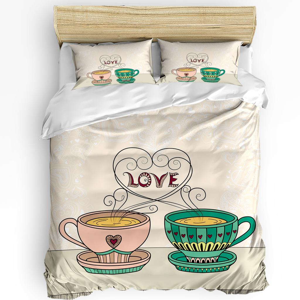 Frosch Liebe Bettbezug Bett Bettwäsche Set Für Doppel Zuhause Textil Bettdecke Kissenbezüge Schlafzimmer Bettwäsche Set (Kein Blatt)