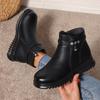 Fashion 2024 Women Autumn Winter Trend Casual Platform Ankle Boots Women Outdoor Comfortable Fashion Zipper Warm Boots Shoes for Women